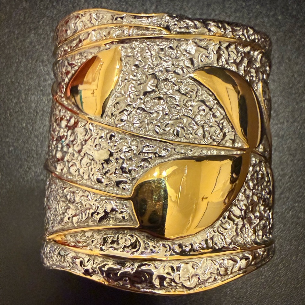 Vintage‎ Alexis Kirk Two-Tone Gold metal.